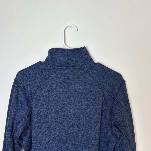Eddie Bauer Sweater Men’s Small Navy Radiator Fleece 1/4 Zip Pullover Gorpcore - Picture 8 of 12